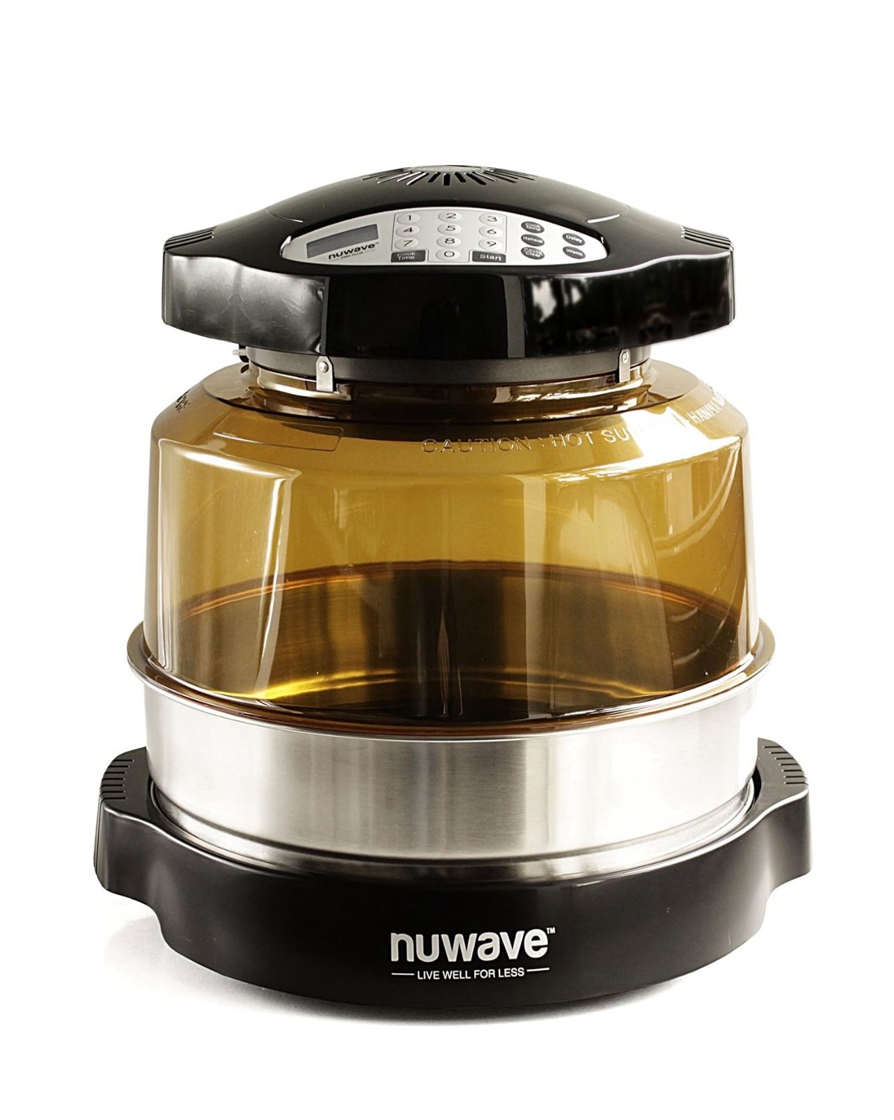 New NuWave Pro Plus Infrared Oven with Extender Ring Amber 20602 habla espanol