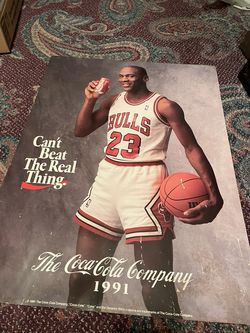 Michael Jordan Chicago Bulls Coca-Cola POSTER NOT FRAMED