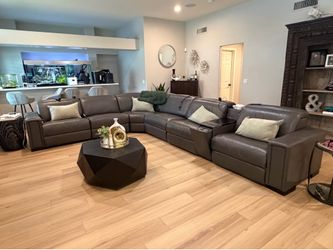 Lazy boy 4 recliner sectional