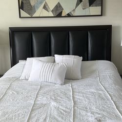 Modern Bedroom Set – Bed, Dresser, Mirror & Nightstands