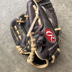 Rawlings Youth Left Handed Leather Baseball Glove