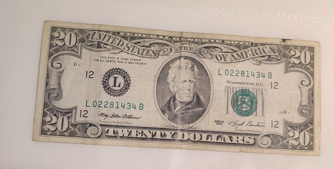 1993 20$ Bill
