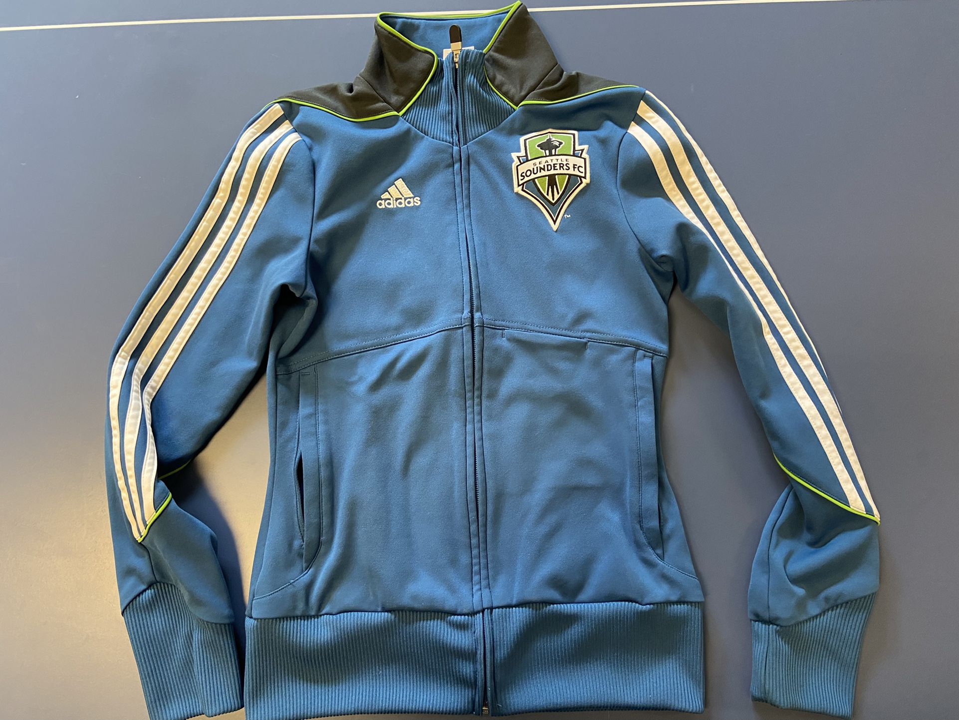 adidas Sounders Sweatshirt - Zipper With Zippered pockets