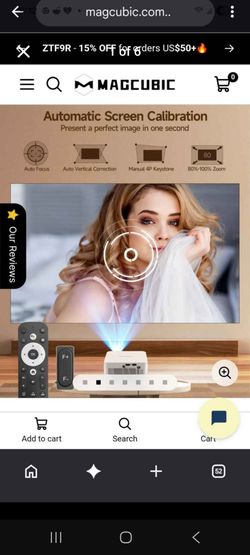 Magcubic HY300GT Portable Projector — Native 720P HD, 260 ANSI Lumens