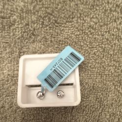 Moissanite Silver Earrings 