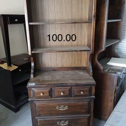 (2) Two Piece Cabinets 