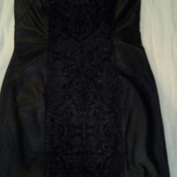 WHBM leather shealth dress - sz 12