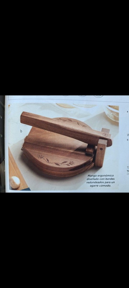 PRENSA DE MADERA PARA TORTILLAS PRINCESS HOUSE 🌷🌻🌷🌻