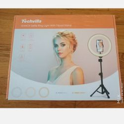 Techvilla 10 Inch Selfie Ring Light With Tripod Stand