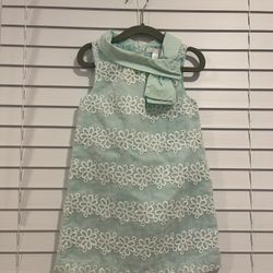 JANIE AND JACK Girl Blue Embroidery Floral Dress, size 3T
