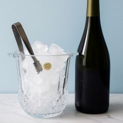 Cristal d’Arques France 1980s Longchamp Cut Lead Crystal Ice Bucket, 8”, NWT