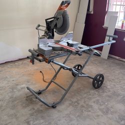 Ridgid 12” Dual compounding Sliding Chop Saw With Stand