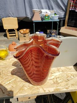 Glass HANDKERCHIEF VASE