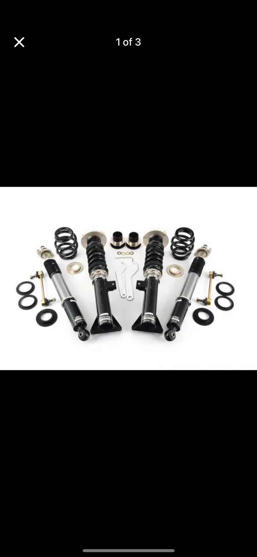 BC coilovers for e36 sedan.92-98. Pick-up only. Brand new in box.