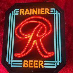 Rainier Beer Lighted Sign
