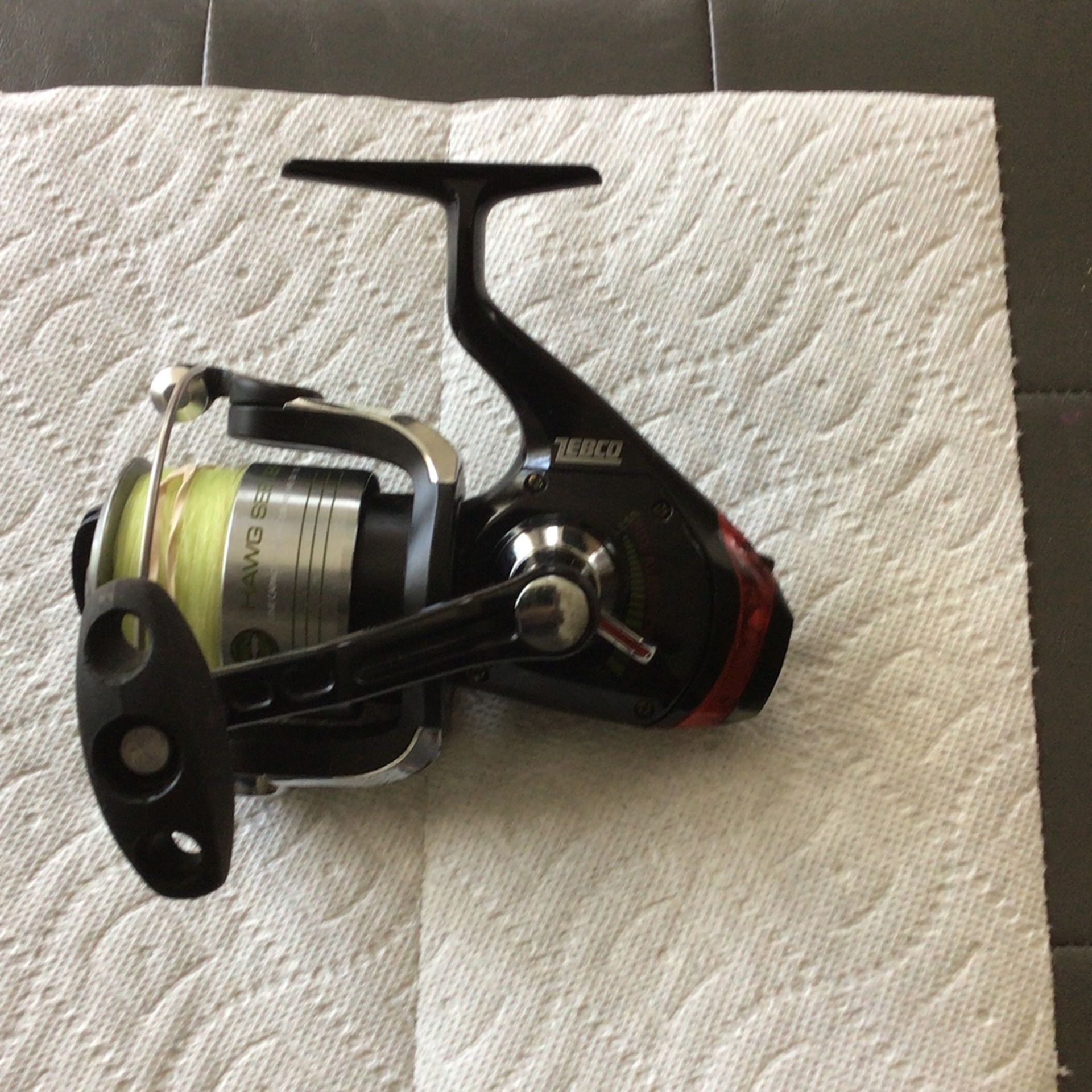 Large Zebco Hawg Seeker Spinning Reel