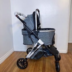 New Grey Pet Dog Stroller