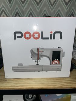 Brand new Poolin sewing machine in box.