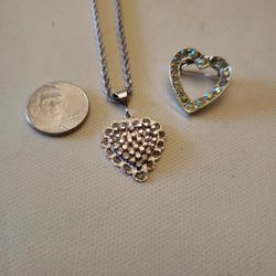Heart Shaped Necklace & Costume PIN