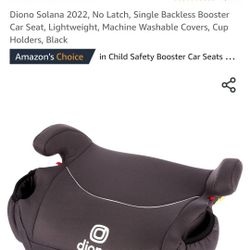 (Like New) Booster Carseat For Toddlers