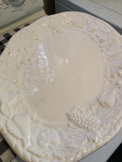 Ceramic glazed large platter…$4.00