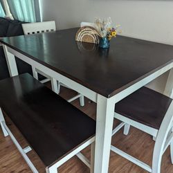 Kitchen Counter Dining Table With Chairs