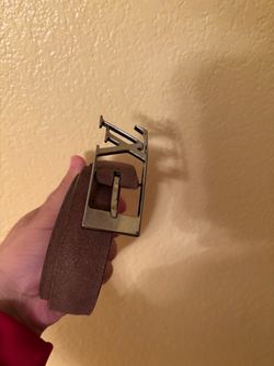 Louis Vuitton LV Initiales Belt Brown Suede