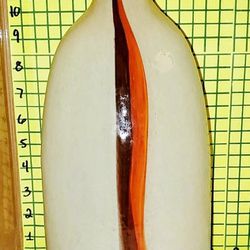 Mid century modern Italian art glass vase Luciano Gaspari SOLIFLARE 1960 12" H 