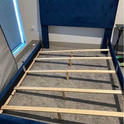 BEST PRICE: Blue Queen Size Bed. 