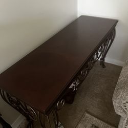 Dark Wood Table