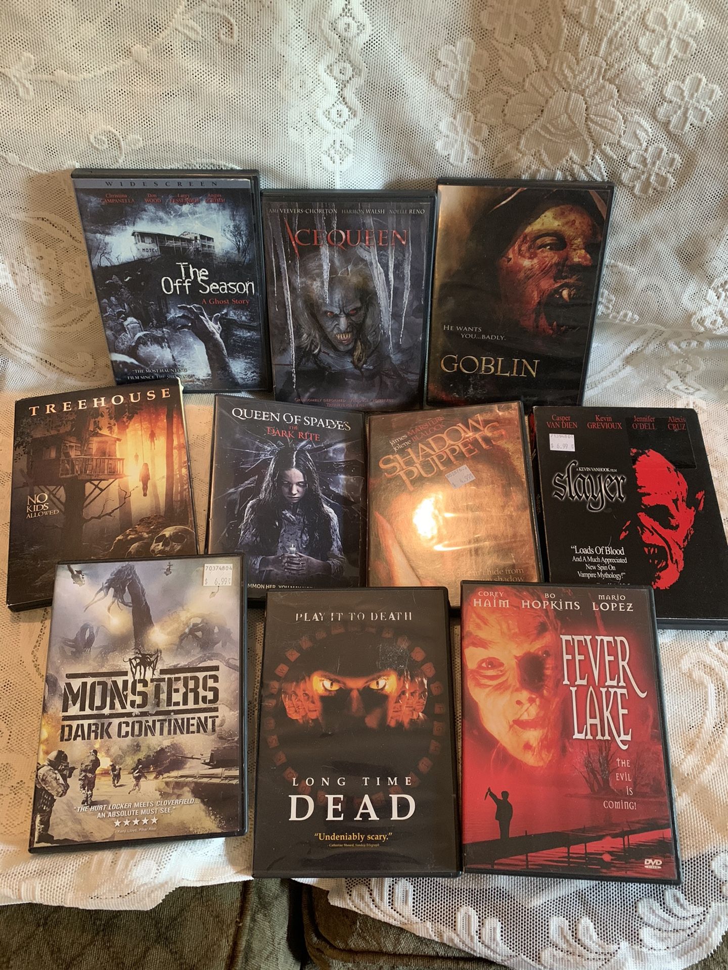 10 Horror DVD’s -great for Halloween