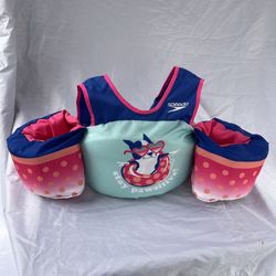 Speedo Splash Jammer Life Jacket Vest Kids Weight 30-50 lbs. Stay Pawsitive arm floats