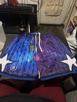 Rotteo Brand Orlando Magic Inspired Mesh Basketball Shorts Size 3XL