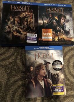 Hobbit 1,2 And 3 complete collection Blu-ray all for $30, Disney marvel Harry Potter DC movies Bluray and dvd collectibles