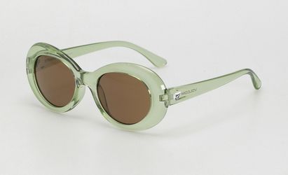 Volcom NIB Stoned Green Oval Sunglasses