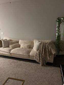 Beige sofa