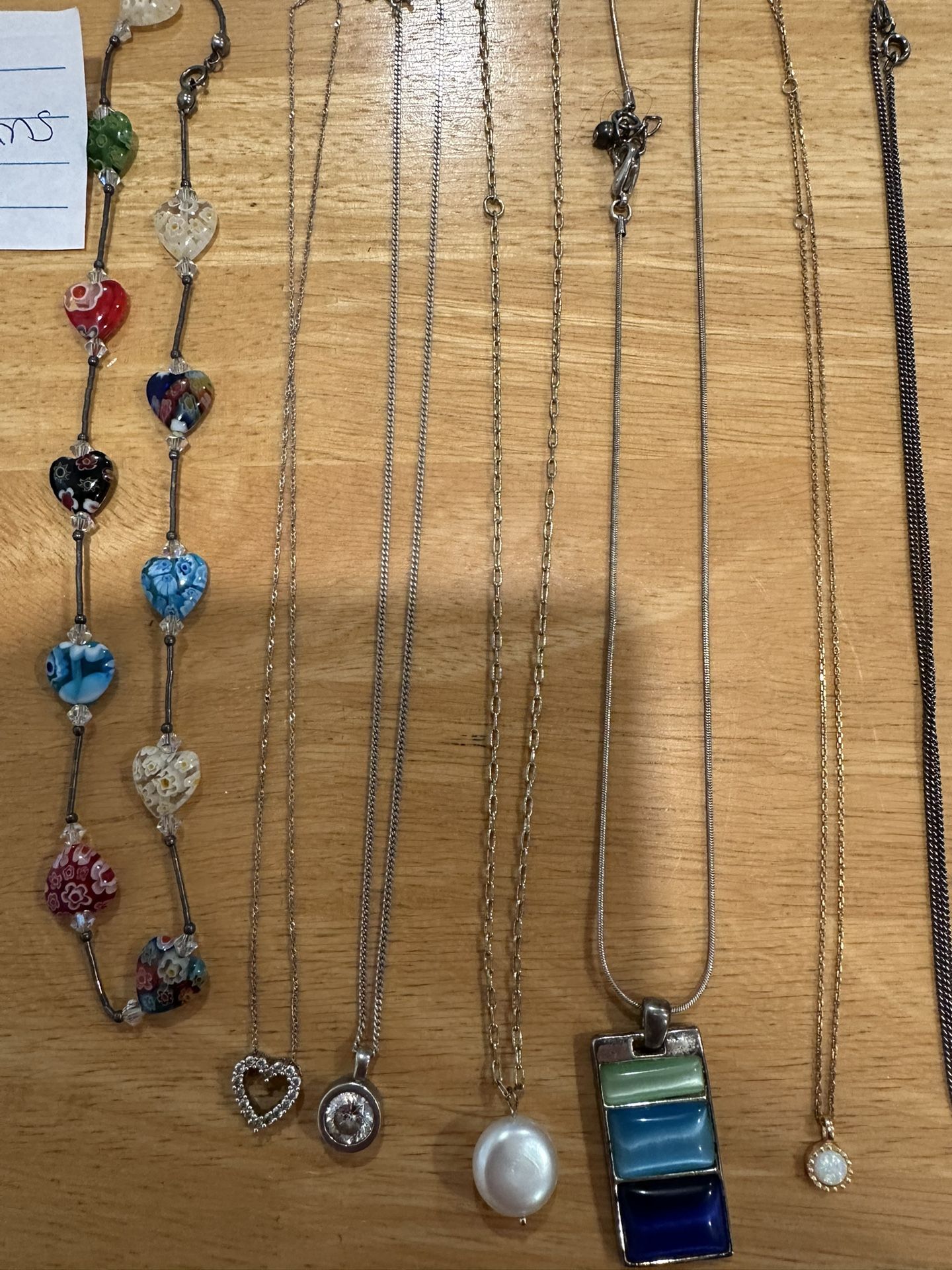 Lot Of Silver NECKLACES