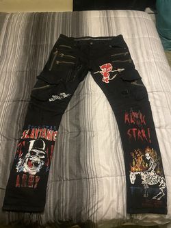 Rockstar Original  Jeans. Straight Leg Fit. All Black. Size 36.