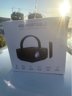HD Portable LCD Home Theater Projector with Rechargeable Battery