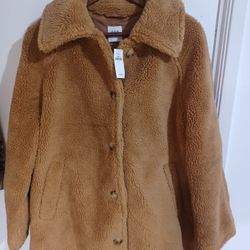 Brand New GAP Sherpa Coat Mid-length Jacket