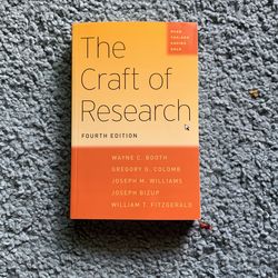 The Craft of Research 4th Edition 