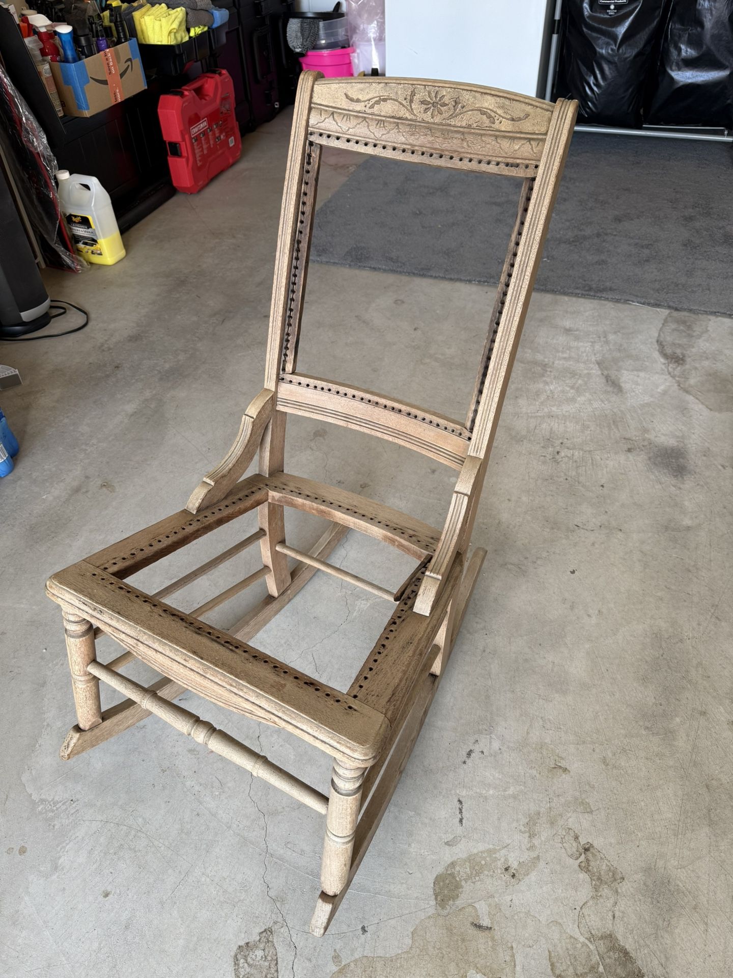 Antique Rocking Chair Real Wood. Light Weight