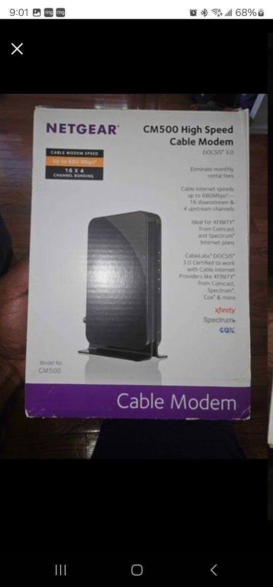 Netgesr high speed modem.