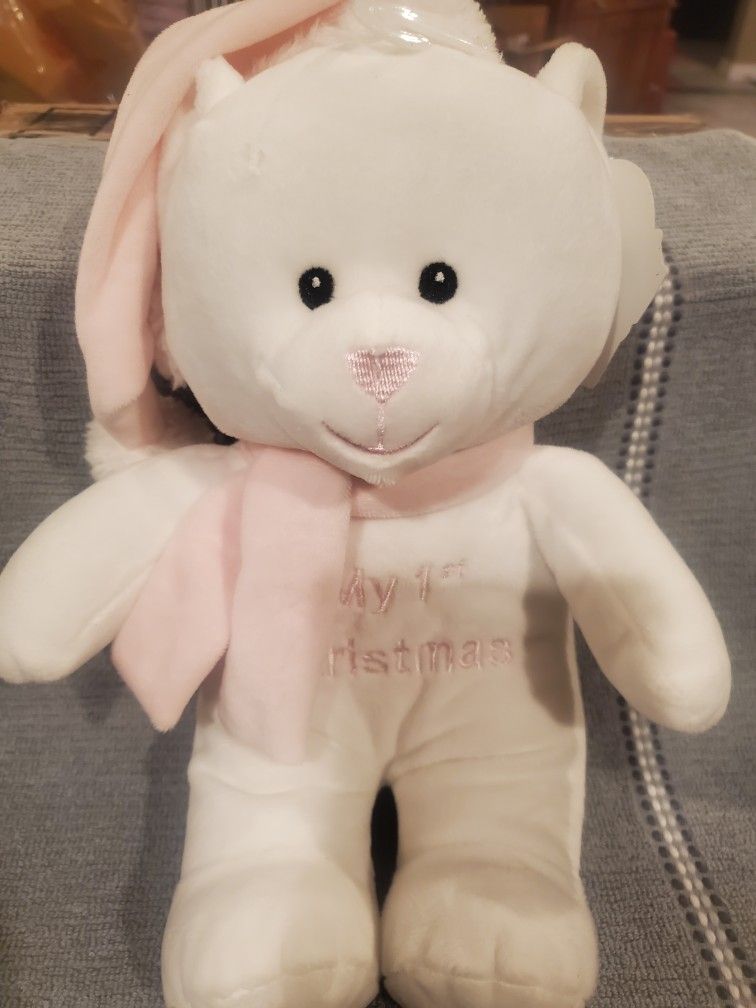 Baby's First Christmas Stuffed Teddy Bear