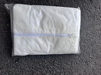 White Zippered Storage Bag