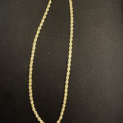 Gold 10k Chain and Pendant 