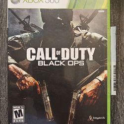 Xbox 360 Video Game Call of Duty Black Ops 1