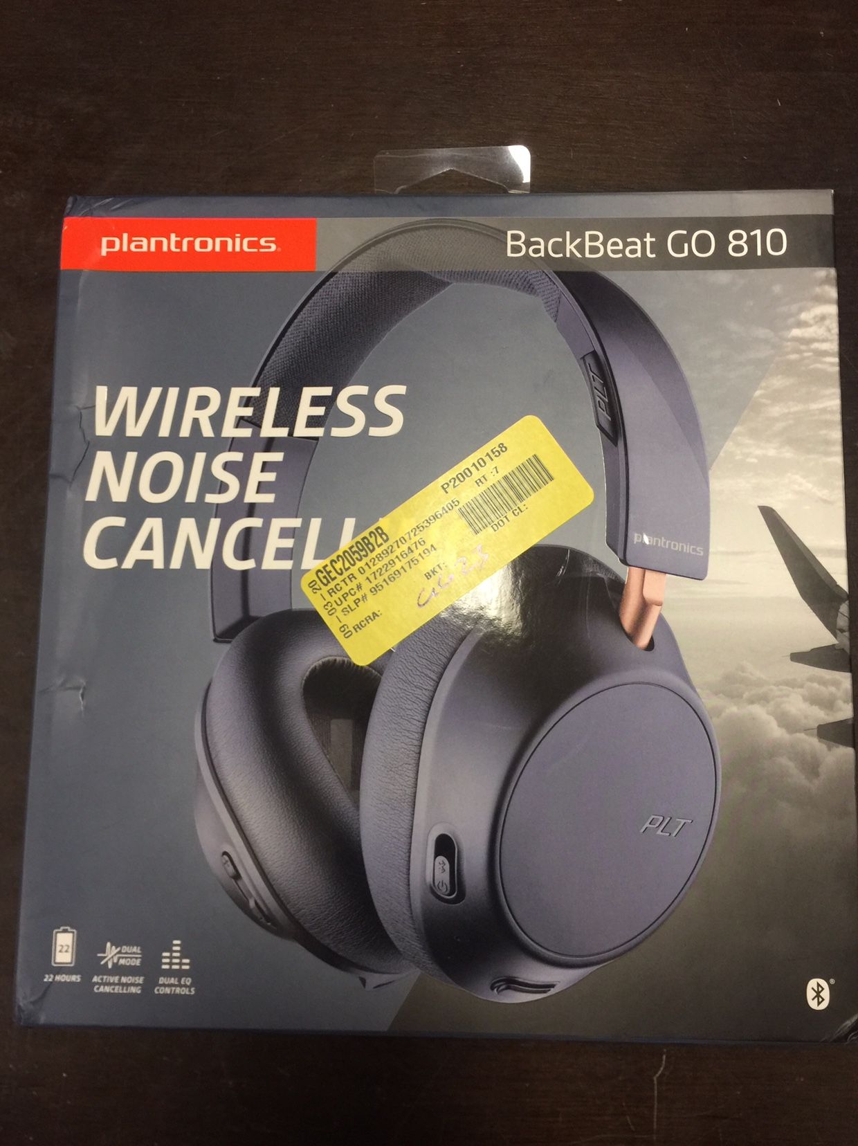 Plantronics BackBeat Go 810 wireless headset NEW in the box never opened Great Christmas Present