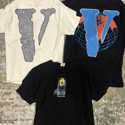 Vlone and Supreme T Shirt Lot