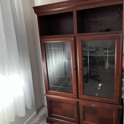 Moving Sale! 2 Cabinets / Bookshelves with Glass Doors